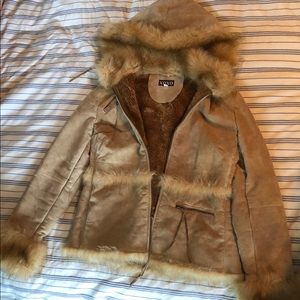 Faux fur jacket